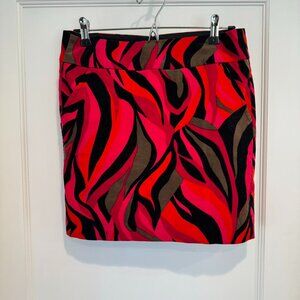 Trina Turk Velvet Mod Stripe Mini Skirt